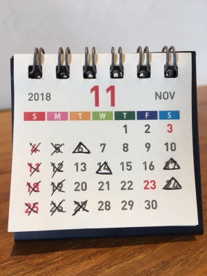 カレンダー11月